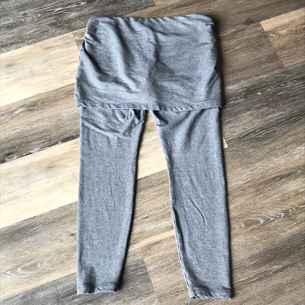 CABI M'Leggings Skirted Leggings Heathered Gray Sz S #3856 EUC - Picture 3 of 5